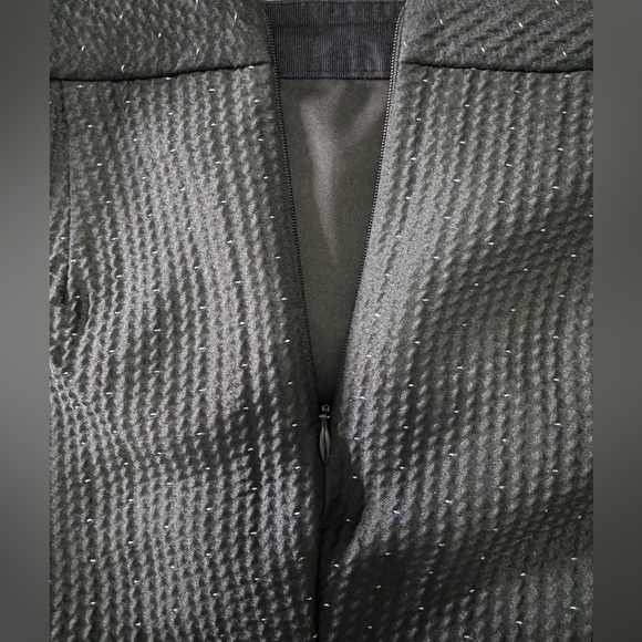 Madewell Shirttail Skirt in Nightfall Jaquard Black and Gold Size 6 - Picture 4 of 11